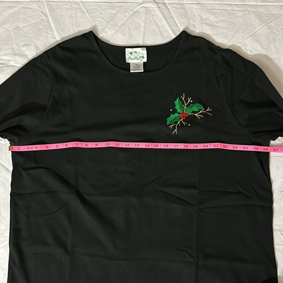 The Quacker Factory Christmas Themed long sleeve sh shirt Size 2X - Picture 2 of 7